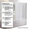 140x130CM Attacco per vasca da bagno in vetro Vasche da Anteprima dell’immagine prodotto 2