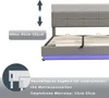 Lit hydraulique Merax 180x200 cm avec éclairage LED, lit Voir les images du produit 10
