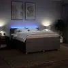 vidaXL Boxspringbett mit Matratze Taupe 200x200 cm Stoff Produktbild-Vorschau 5