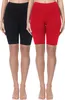 Merry Style Damen Kurze Leggings aus Baumwolle 2 Pack Produktbild-Vorschau 1