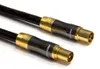PremiumX 10m Gold-Line TV Antennenkabel Schwarz Produktbild-Vorschau 1