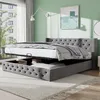 MODFU Lit Coffre 140x200 cm - Lit Double Adulte avec Espace Voir les images du produit 1