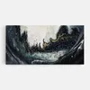 ARTHUB® Leinwandbild 60x120 cm, Abstract Black | Produktbild-Vorschau 1