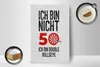 Holzschild  Dart bin nicht 50, Double Bullseye, 18x12 cm, Produktbild-Vorschau 3