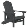 vidaXL Adirondack-Gartenstuhl HDPE Anthrazit Produktbild-Vorschau 1