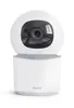 A white security camera with a black lens area, placed on a white background. Produktbild-Vorschau