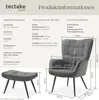 tectake® Sessel Hygge gepolstert Produktbild-Vorschau 5