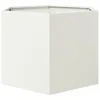vidaXL Fioriera esagonale bianca 69x60x45 in acciaio Anteprima dell’immagine prodotto 4