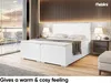 MEBLINI Boxspringbett mit Bettkasten - Gepolstert Produktbild-Vorschau 4
