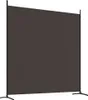 vidaXL 2-pc. Paravent brun 348x180 cm tissu Voir les images du produit 6