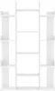 vidaXL Knihovna bílá 86x25,5x140 cm výrobek z odvozeného Náhled obrázku produktu 4