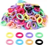200 Stück Mini Haargummis Mädchen Bunt 2,5 cm Durchmesser - Produktbild-Vorschau 1