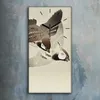Wohnzimmer-Bild Leinwand Uhr 30x60 Gemälde Asiatische Tier Produktbild-Vorschau 2