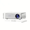 Draagbare mini-projector met Full HD 1080p resolutie, Productafbeelding-voorbeeld 3