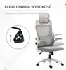 Krzesło biurowe Vinsetto, ergonomiczne krzesło biurowe z Podgląd zdjęcia produktu 4