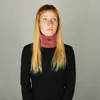 Schlauchschal - Loopschal - 66 cm Rottöne gestreift Produktbild-Vorschau 5