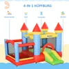 Dmuchany zamek dmuchany Outsunny ze zjeżdżalnią dla 3 Podgląd zdjęcia produktu 4