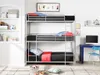 Etagenbett ELOUAN - 3 × 90 × 190 cm - Grau Produktbild-Vorschau 4