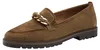 Tamaris dames slippers, leer, bruin, maat 42 EU Productafbeelding-voorbeeld 1