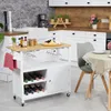 Relaxdays kuchyňský vozík, stojan na víno, držák na Náhled obrázku produktu 2