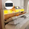 Letto imbottito 140x200 cm con spazio contenitore Anteprima dell’immagine prodotto 7