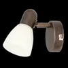 Lampada da parete con paralume in vetro E14 bronzo antico Anteprima dell’immagine prodotto 6