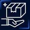 An icon representing a hand holding a package, with sparkles above it, set against a dark blue background with glowing blue corner accents. Náhľad obrázku produktu
