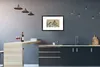 MuchoWow® Gerahmtes Poster Kranich - Blätter - Vintage - Produktbild-Vorschau 2