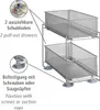 WENKO 2er Schubladen Regal Küchen Metall Schrank Saugnapf Produktbild-Vorschau 2