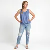 Sommer Top Damen Trägertop mit Gummibund 38 40 42 44 46 48 Produktbild-Vorschau 3