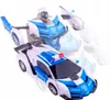 Auto della polizia telecomandata robot trasformabile 2in1 Anteprima dell’immagine prodotto 5