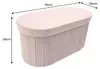 riess-ambiente Polsterbank ÉLAN 80cm rosa Samt ovale Produktbild-Vorschau 7