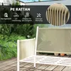 Set di mobili da giardino Outsunny in polyrattan set da Anteprima dell’immagine prodotto 5