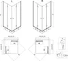 Mexen Mist-F Duo cabina doccia pieghevole destra 70 x 90 Anteprima dell’immagine prodotto 6