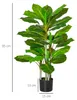 HOMCOM Künstlicher Baum 95 cm Kunstpflanze mit 33 Blättern, Produktbild-Vorschau 3