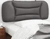 Kopfteil-Kissen Grau 100 cm Kunstleder 374559 Produktbild-Vorschau 1