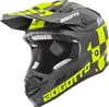 Bogotto V328 Xadrez Carbon, crosshelm, zwart/geel, maat L Productafbeelding-voorbeeld 1