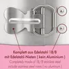 Springform Edelstahl Backform mit Flach- und Rohrboden, Produktbild-Vorschau 4