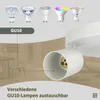 ZMH LED Deckenleuchte 2 Flammig Deckenlampe Spots GU10 Produktbild-Vorschau 3