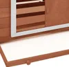 vidaXL Kurník moka a biela 150x96x110 cm jedľový masív Náhľad obrázku produktu 4