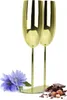 2 Sektgläser 270ml Edelstahl Gold Sektkelche Champagner Produktbild-Vorschau 1