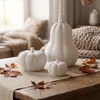 Zucche decorative set di 3 rigate opache decorazioni Anteprima dell’immagine prodotto 2
