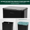 Poubelle Eluno, capacité de 30 litres, en métal noir Voir les images du produit 6
