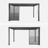 sweeek - Verstellbare Lamellenwand 130cm für Pergola Palace Produktbild-Vorschau 2