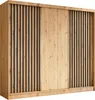 Masseno Schiebetürenschrank LAMELLO 240 cm Kleiderschrank Produktbild-Vorschau 1