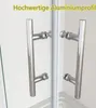 100x100cm 195cm Eckeinstieg Dusche Schiebetür Produktbild-Vorschau 11