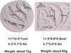 2 Stück Federn Fondant Silikonform Backform Silikonformen Produktbild-Vorschau 2