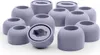A collection of purple silicone earbud tips arranged on a white background. Produktbild-Vorschau