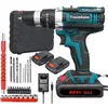 21V-Elektrobohrer-Set mit 2 1500-mAh-Akkus und einem Produktbild-Vorschau 1