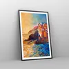 Gerahmtes Poster - Schwarzer Rahmen - Manarola Bunt Öl - Produktbild-Vorschau 8